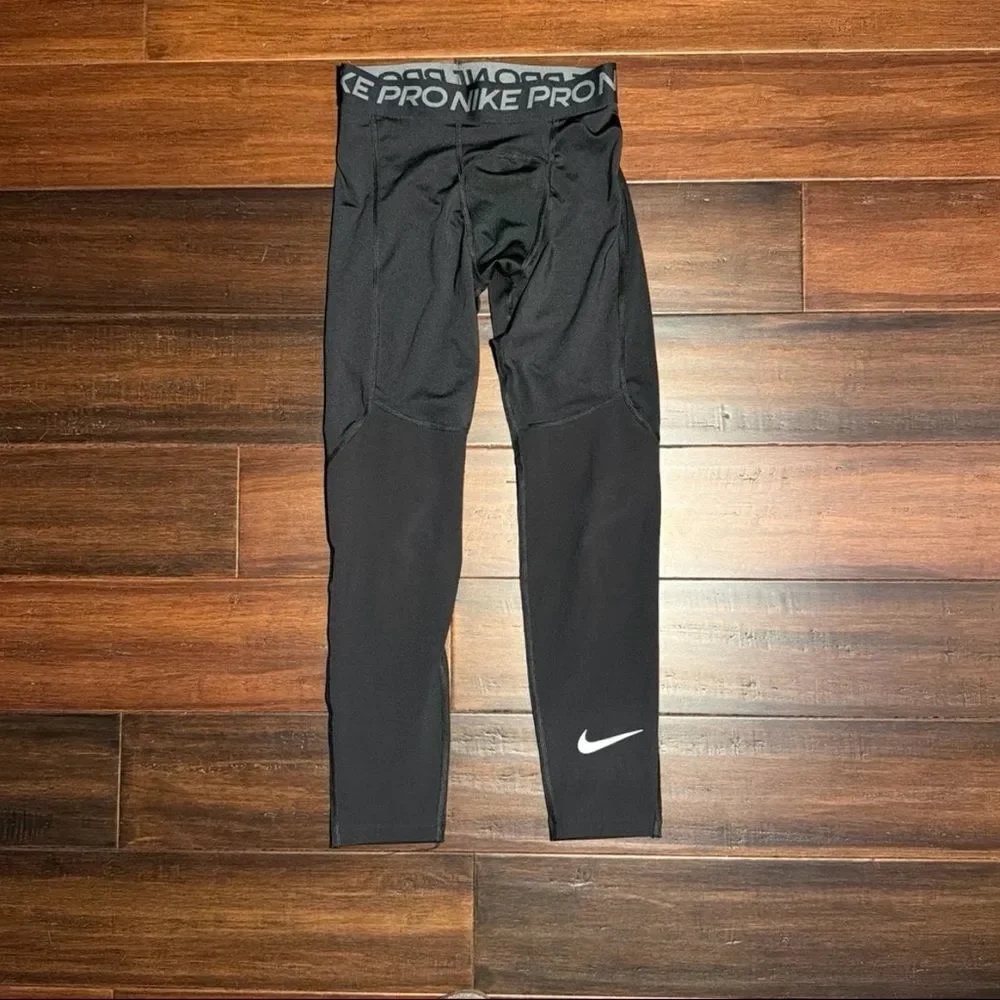 Nike Kids Black and White Leggings